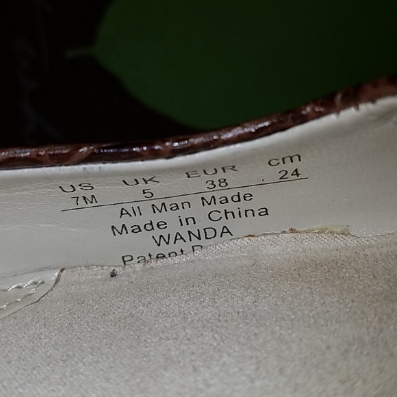 Naturalizer Comfort Heels Brown Reptile Design Size 7 - Picture 6 of 7